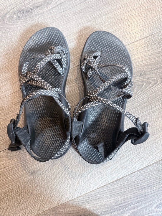 Chaco Women's Strappy Sandals in Black and Gray - Picture 3 of 8